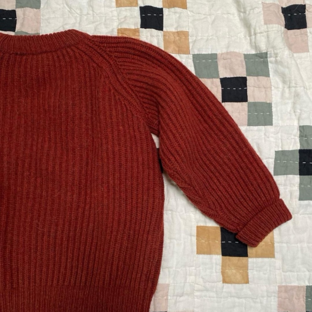 *Babaa like* Land’s End Hand-Knit Wool Sweater - Picture 4 of 5